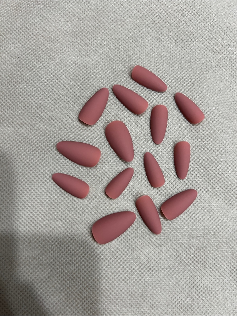Matte Rose Pink Press On Nails Set